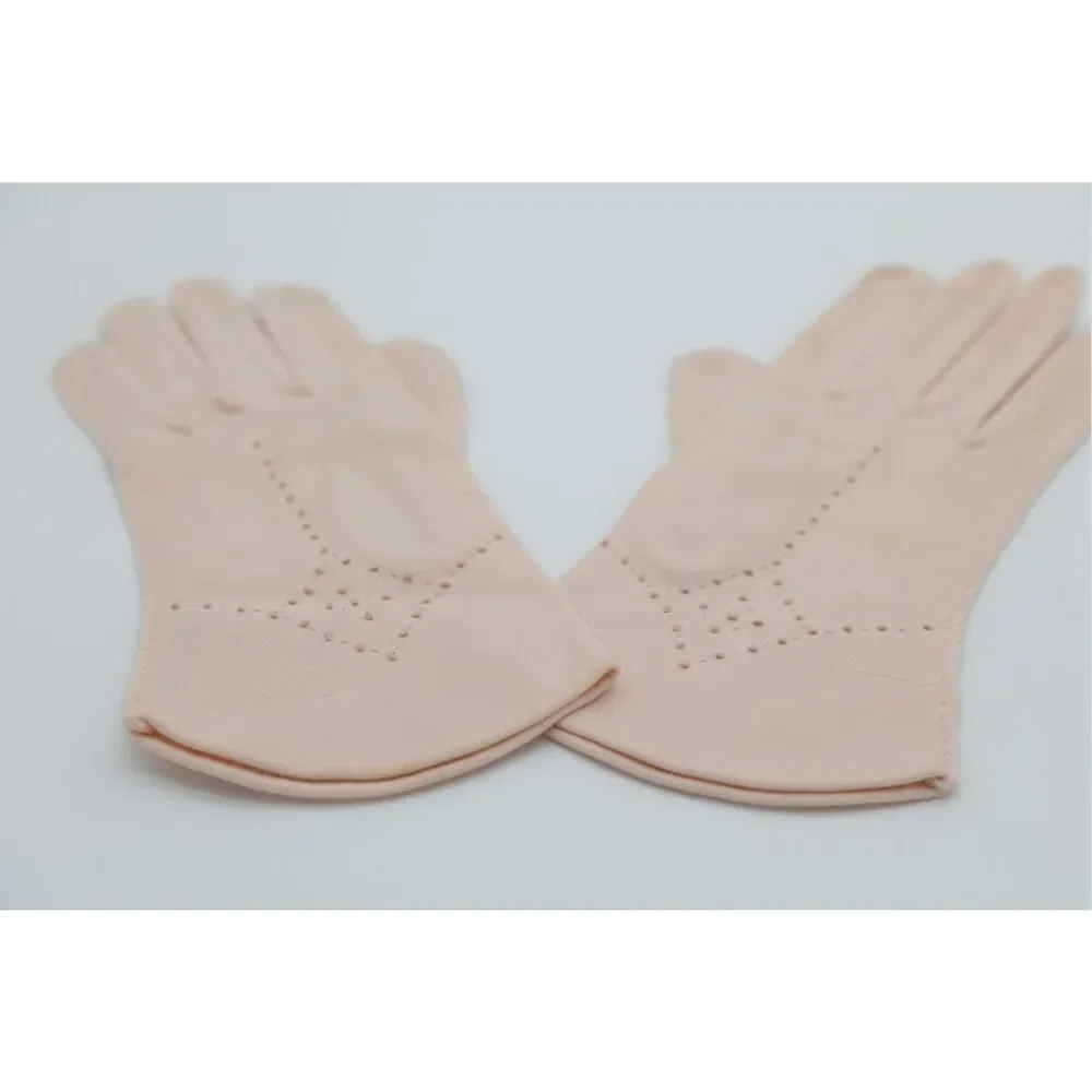 1950s Vintage Blush Pink Dress Gloves Size 6 1/2‎ Wear Right Gloves